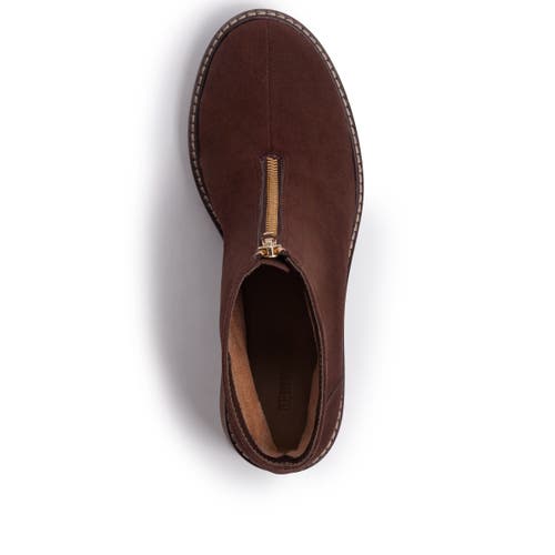 Bernardo Footwear Tess Front Zip Bootie In Brown