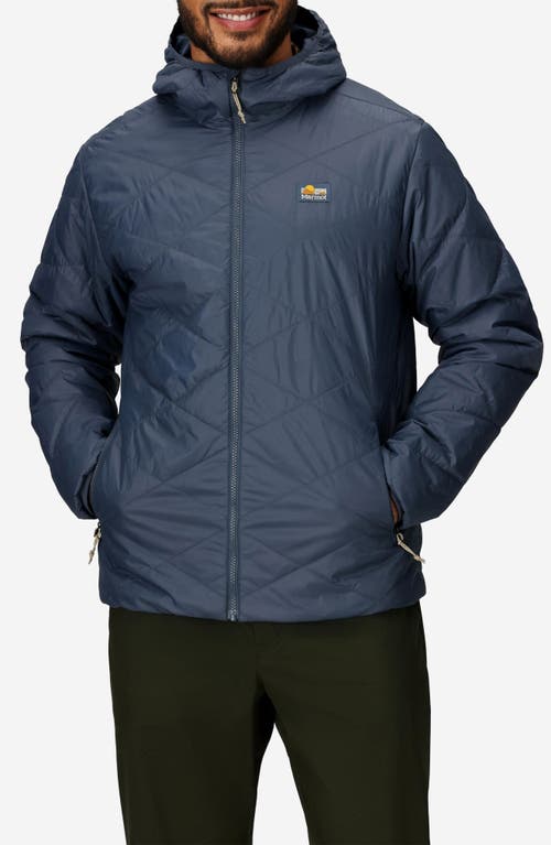 Marmot Onward Water Repellent Insulated Hooded Jacket In Blue
