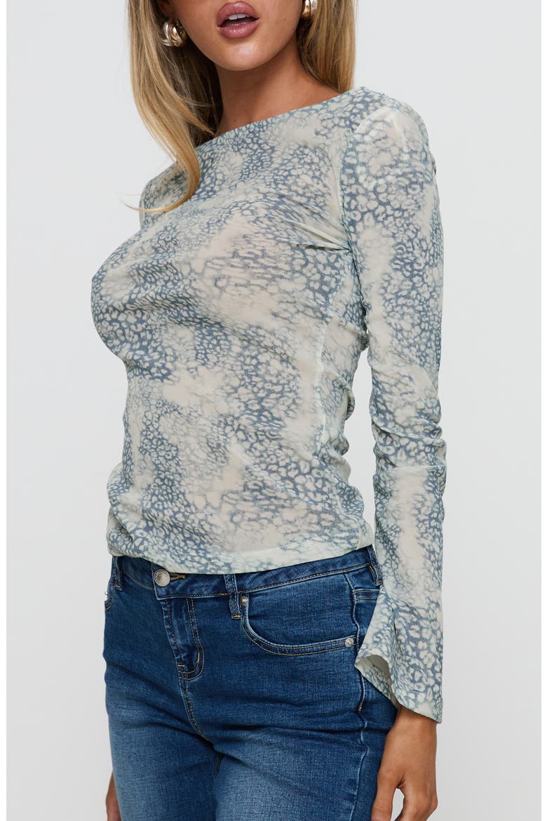 Let It Happen Leopard Print Boat Neck Top, Alternate, color, LEOPARD