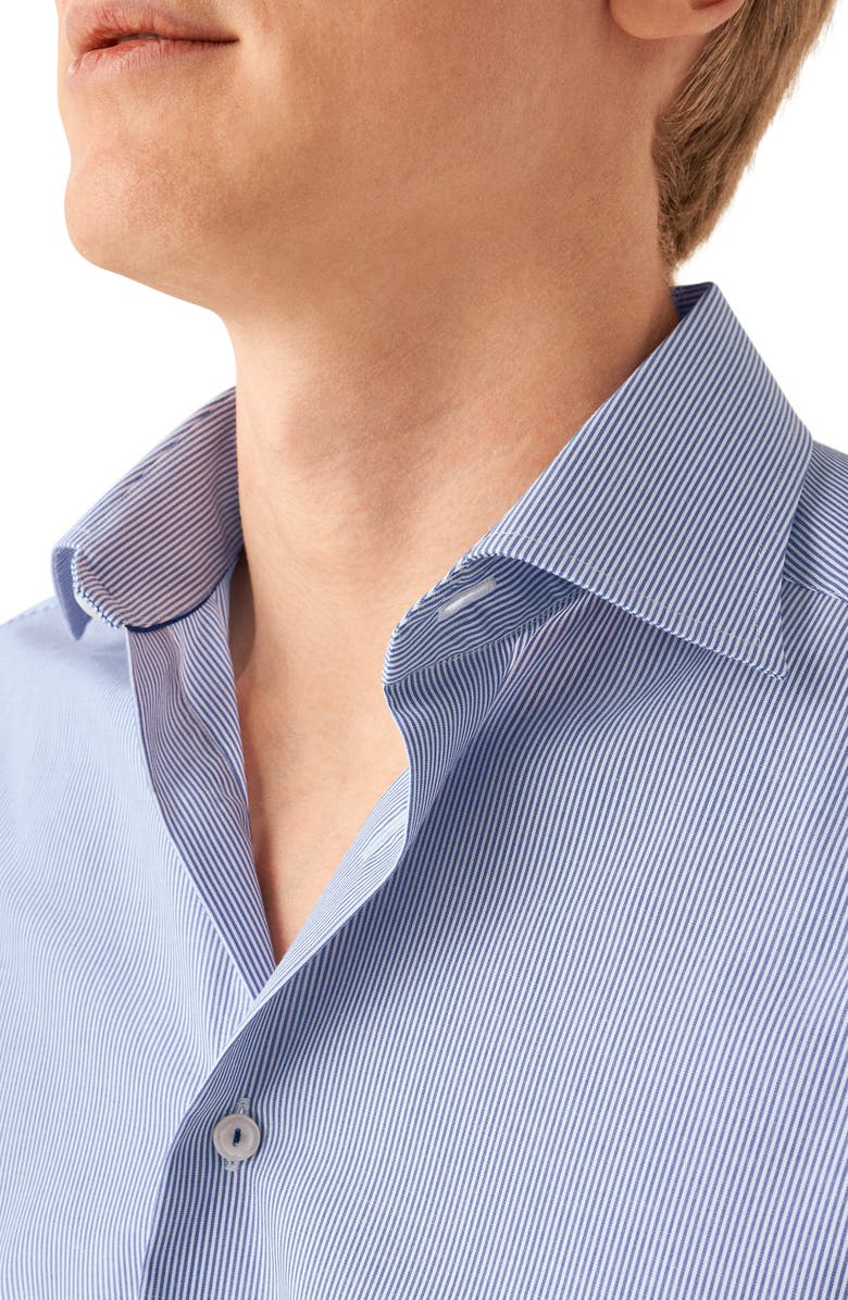 Eton Slim Fit Stripe Dress Shirt, Alternate, color,