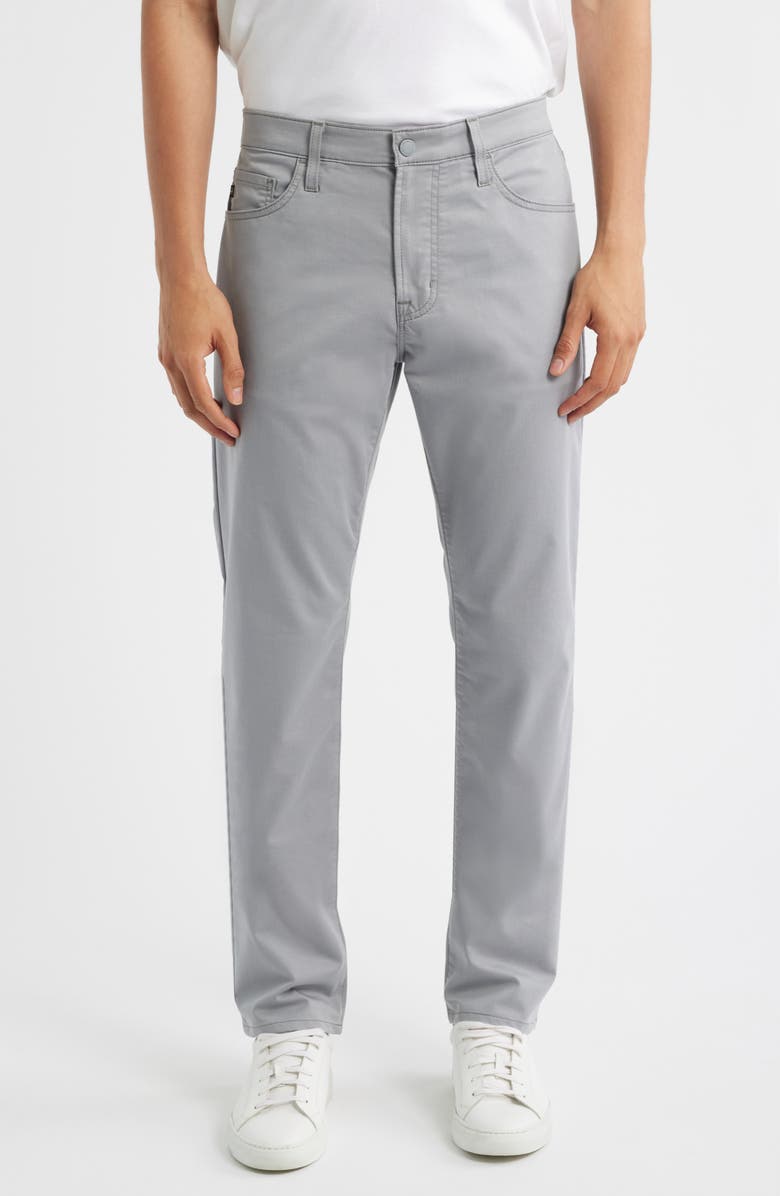 AG Everett Commuter Performance Slim Straight Pants, Main, color, Harbor Grey