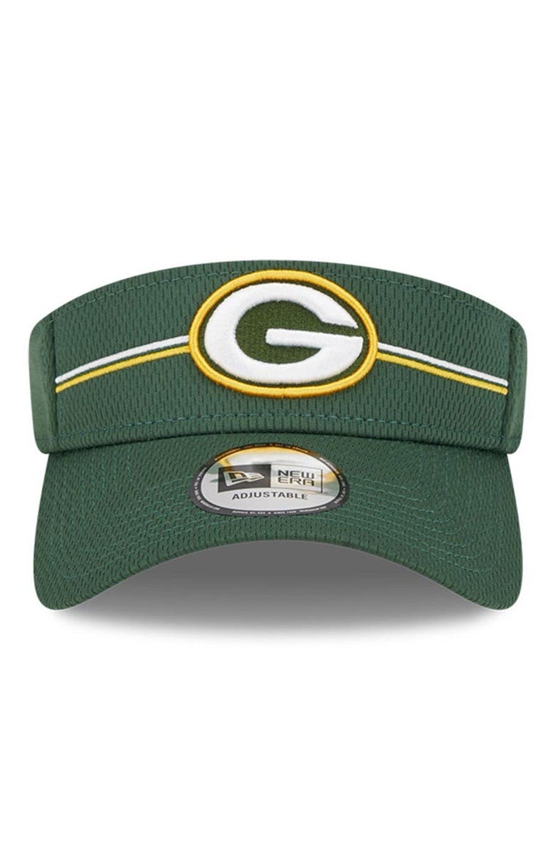 New Era Men's New Era Green Green Bay Packers 2023 NFL Training Camp Adjustable Visor, Alternate, color,