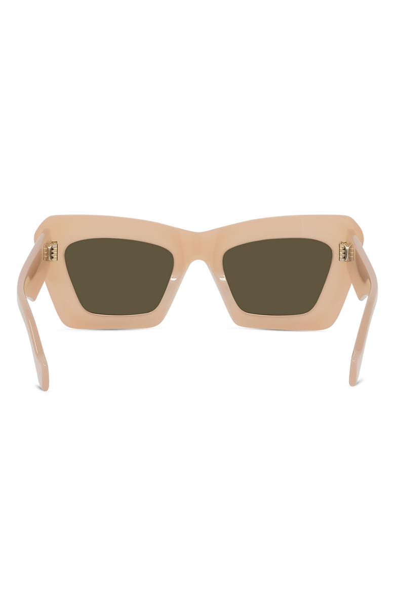 Loewe Anagram 52mm Cat Eye Sunglasses, Alternate, color, Shiny Pink / Brown