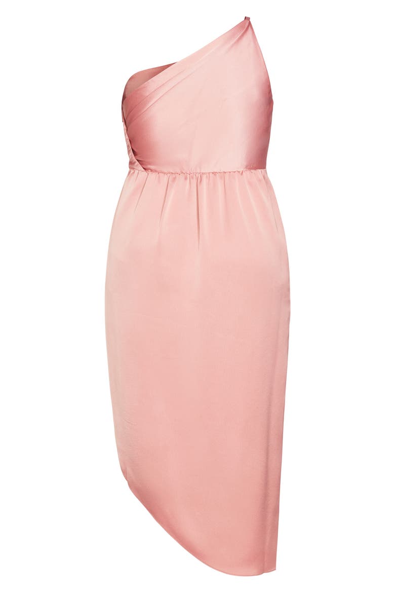 Vivid One-Shoulder Maxi Dress, Alternate, color, BLUSH