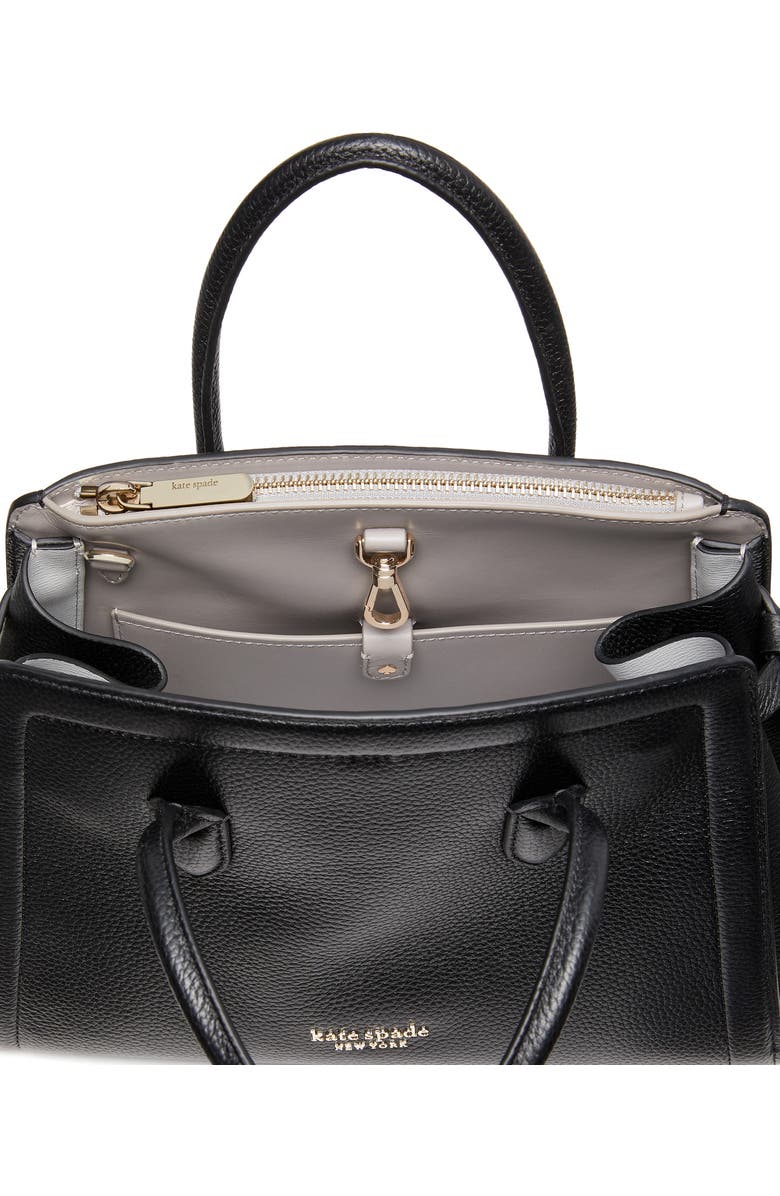 Kate Spade New York knott medium leather satchel, Alternate, color,