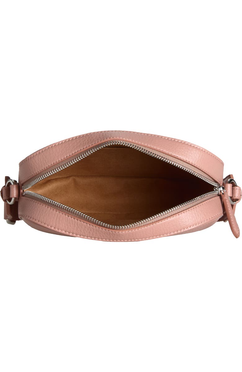 Stella McCartney Small Stud Logo Faux Leather Camera Bag, Alternate, color, Tawny Rose