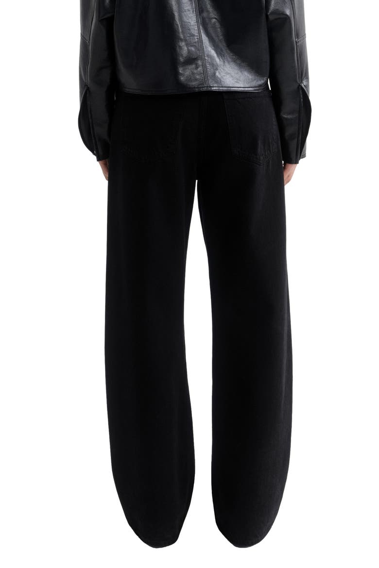 Low Curve Low Waist Wide Leg Jeans, Alternate, color, PROOF DK SATURATED BLK