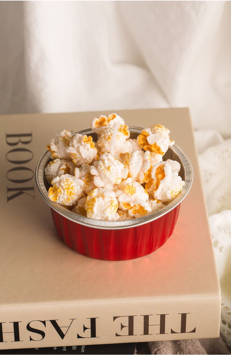 Southlake gifts Popcorn Candle Bowl, Alternate, color, Creamy