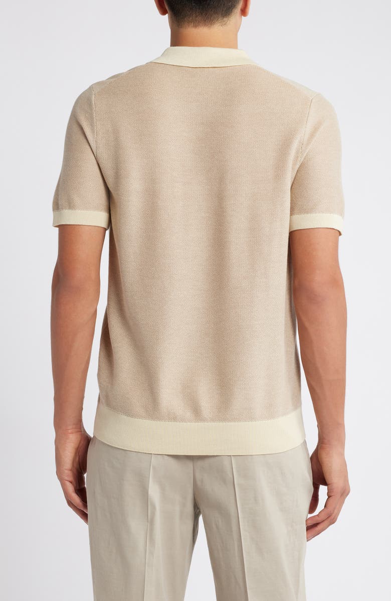 BOSS Tempio Cotton & Lyocell Polo Sweater, Alternate, color, 