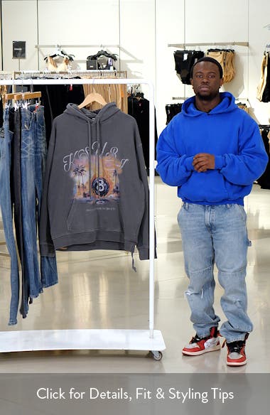 【関税込み】Ksubi グレー World Order Biggie フーディ WORLDORDERBIGGIEHOODIECHARCOAL