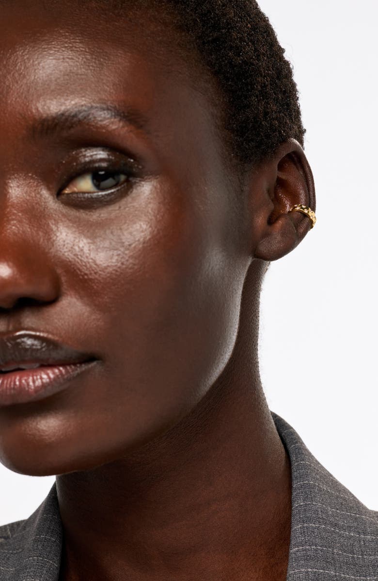 Ana Luisa Eden Cubic Zirconia Ear Cuff, Alternate, color, Gold / Clear