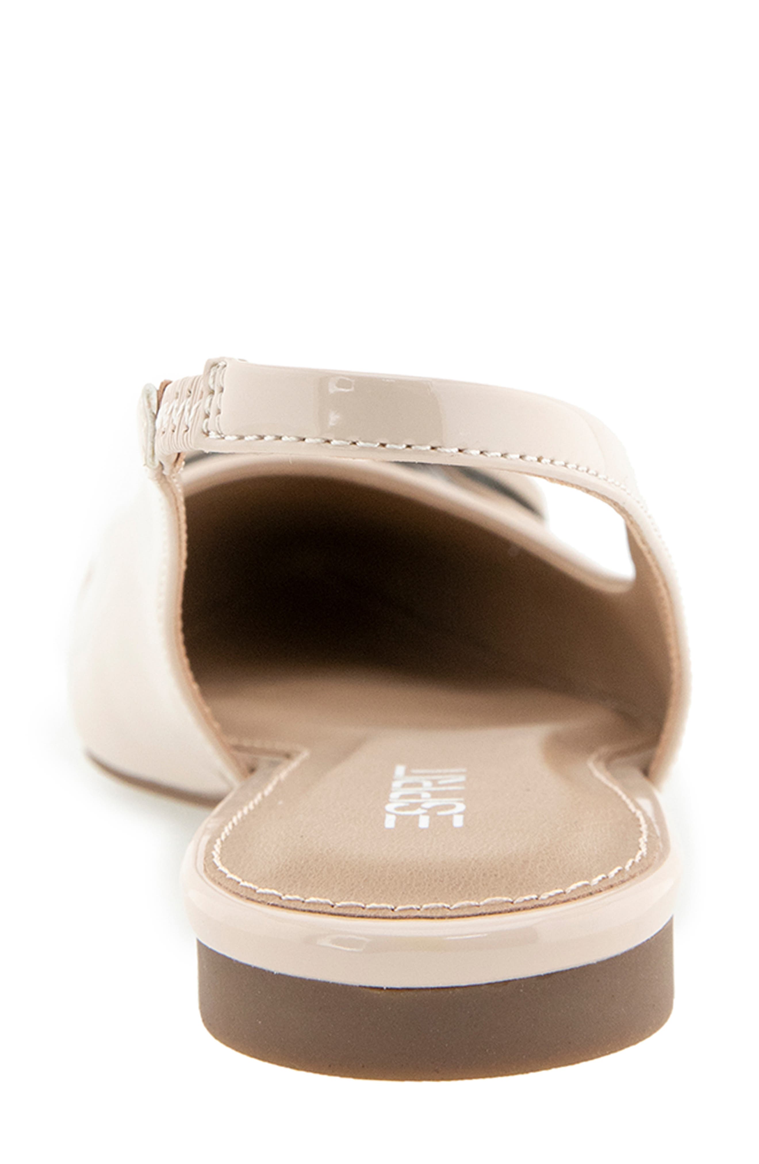 Preslee Slingback Flat, Alternate, color, IVORY PATENT