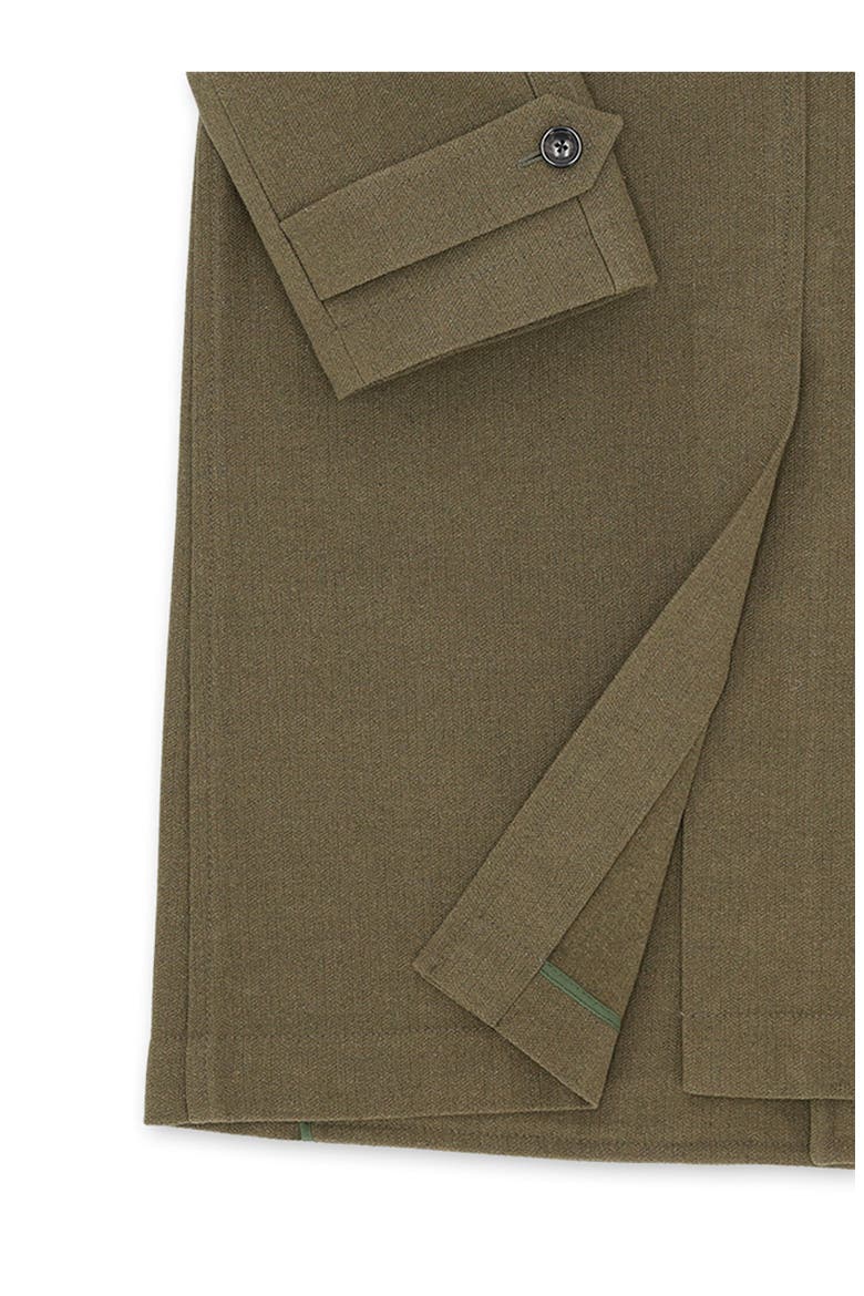 Vintage Blue Single-Breasted Coat, Alternate, color, Green