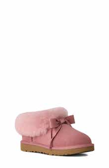 UGG® Kids' Bailey Genuine Shearling Collar Slipper