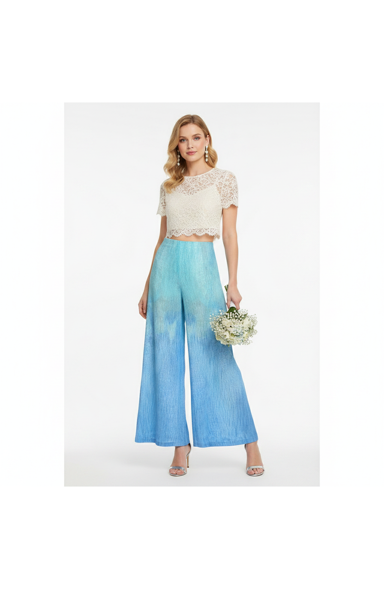 KAHINDO Ombre Wide Leg Pants, Main, color, Ombre Blue