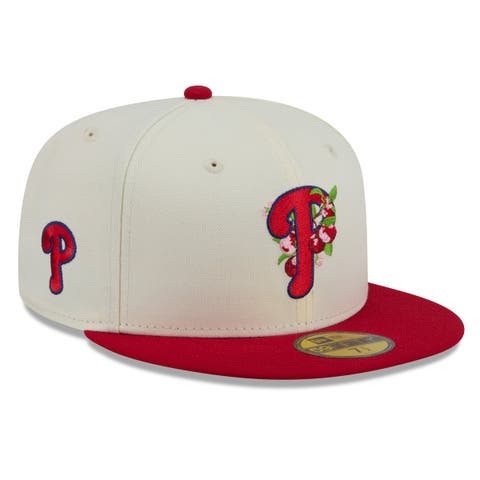 Men's New Era White/Red Philadelphia Phillies Blossom 59FIFTY Fitted Hat