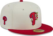 New Era Men's New Era White/Red Philadelphia Phillies Blossom 59FIFTY Fitted Hat