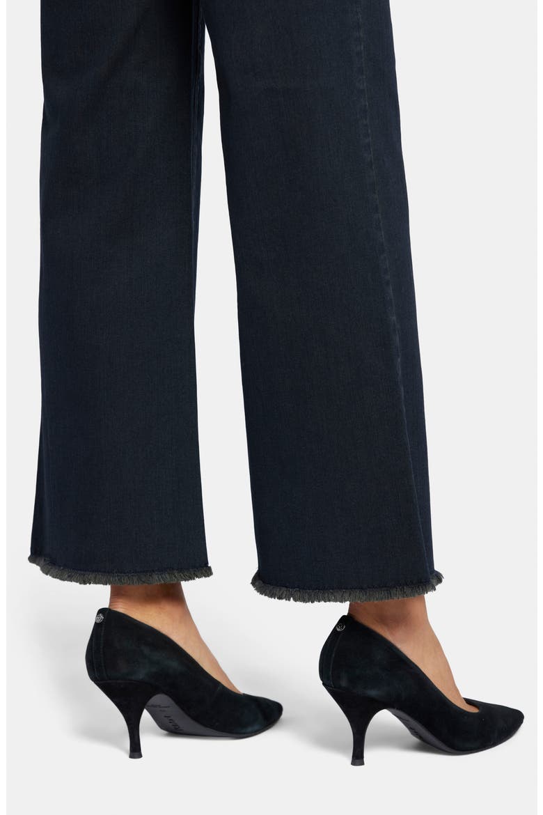 Teresa High Waist Raw Hem Ankle Wide Leg Jeans, Alternate, color, HUNTLEY