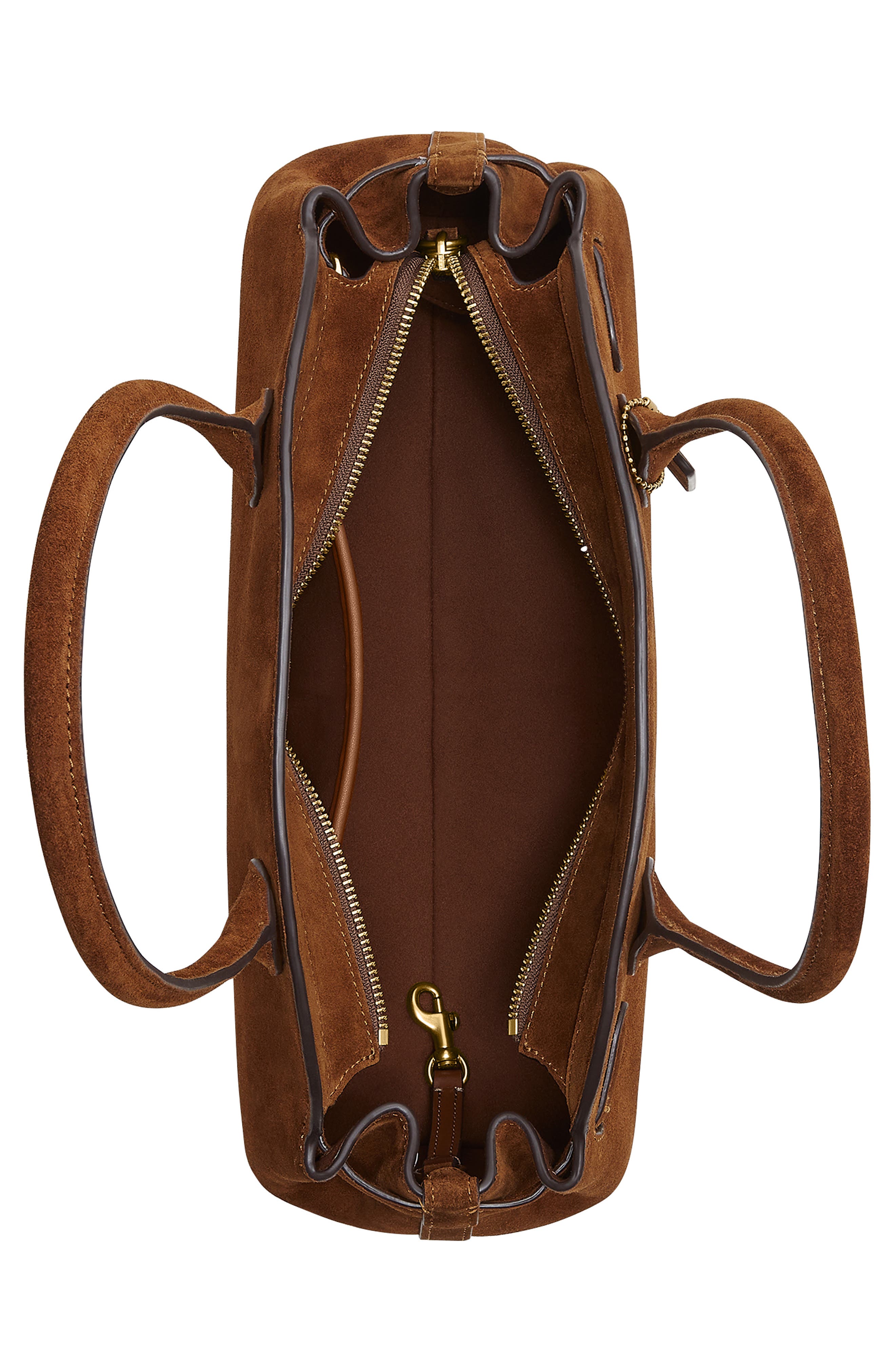 Empire 34 Leather Carryall Bag, Alternate, color, B4/WARM BROWN
