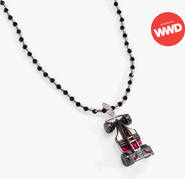 Alex and Ani Hot Wheels Racecar Pendant Necklace
