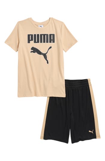 Puma Kids' Logo Graphic T-shirt & Shorts Set