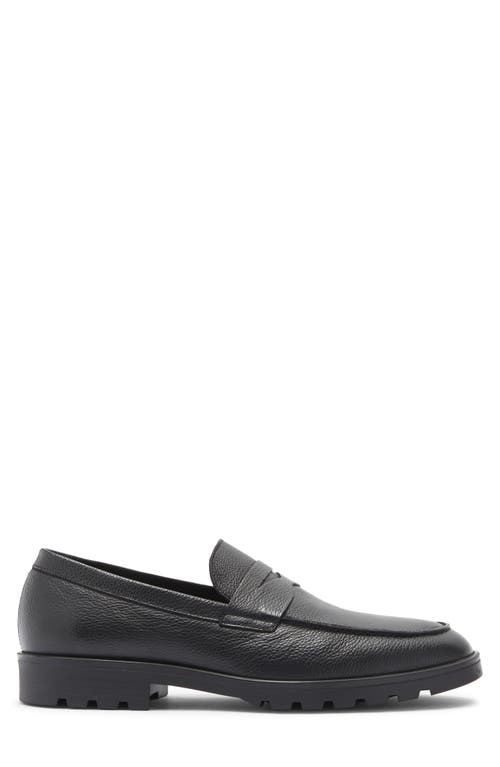 To Boot New York Orman Lug Sole Penny Loafer In Black