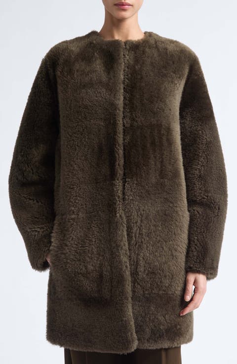 Reversible Genuine Shearling Coat