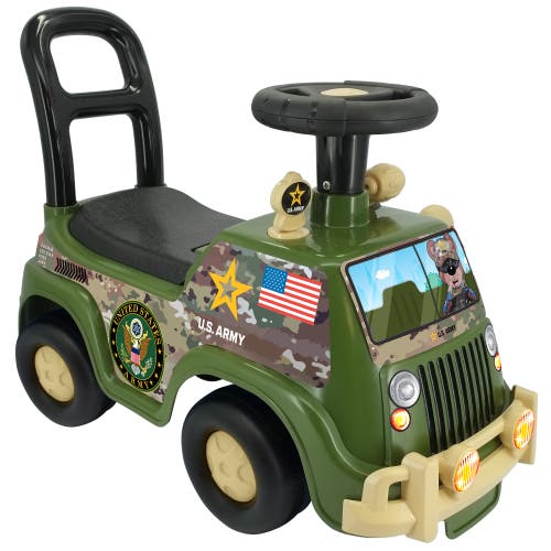 Kiddieland Lights N' Sounds Activity Truck U.s. Army, Foottofloor Rideon