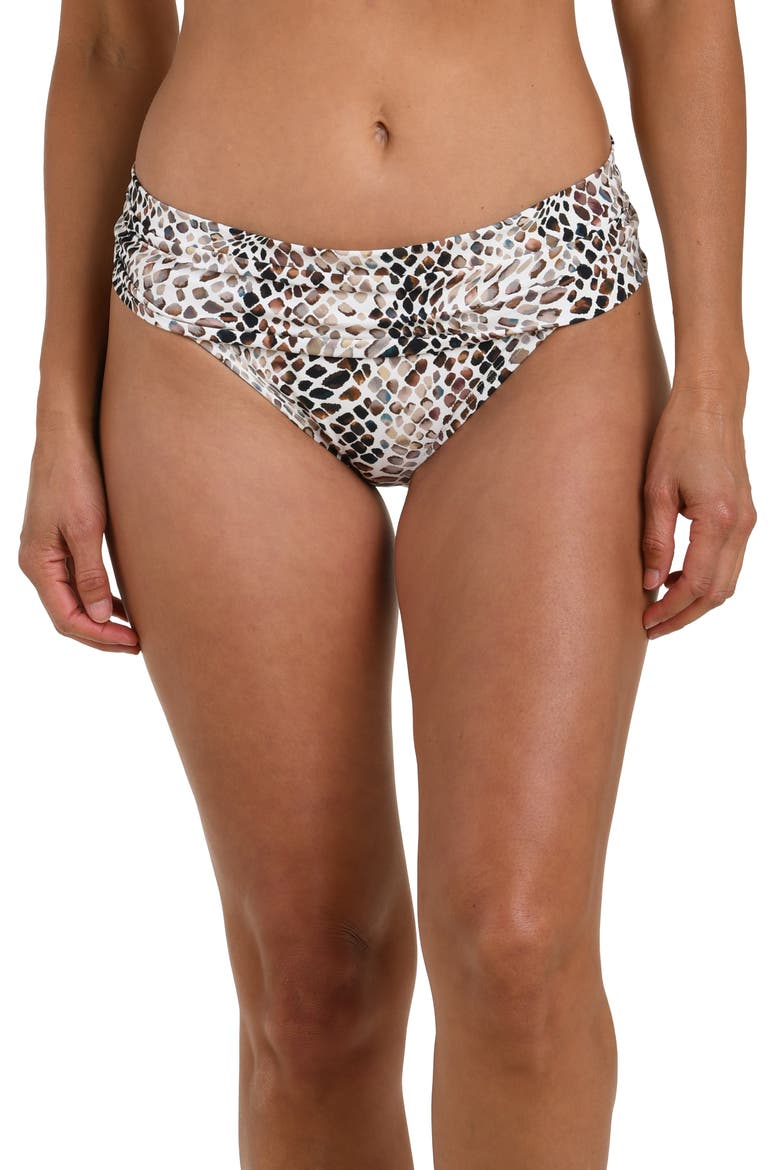 Wild Shirred Bikini Bottoms, Main, color, TAUPE