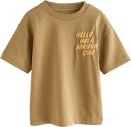 NEXT Kids' Hello Motif Graphic T-Shirt