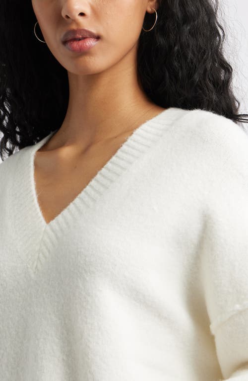 Bp. Oversize Cozy V-neck Sweater In Neutral