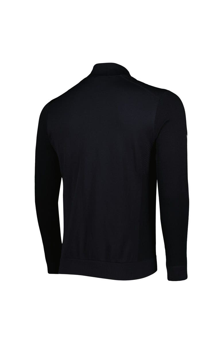 LEVELWEAR Men's Levelwear Black New York Knicks Nano Engineered Knit Fabric Quarter-Zip Jacket, Alternate, color, Black