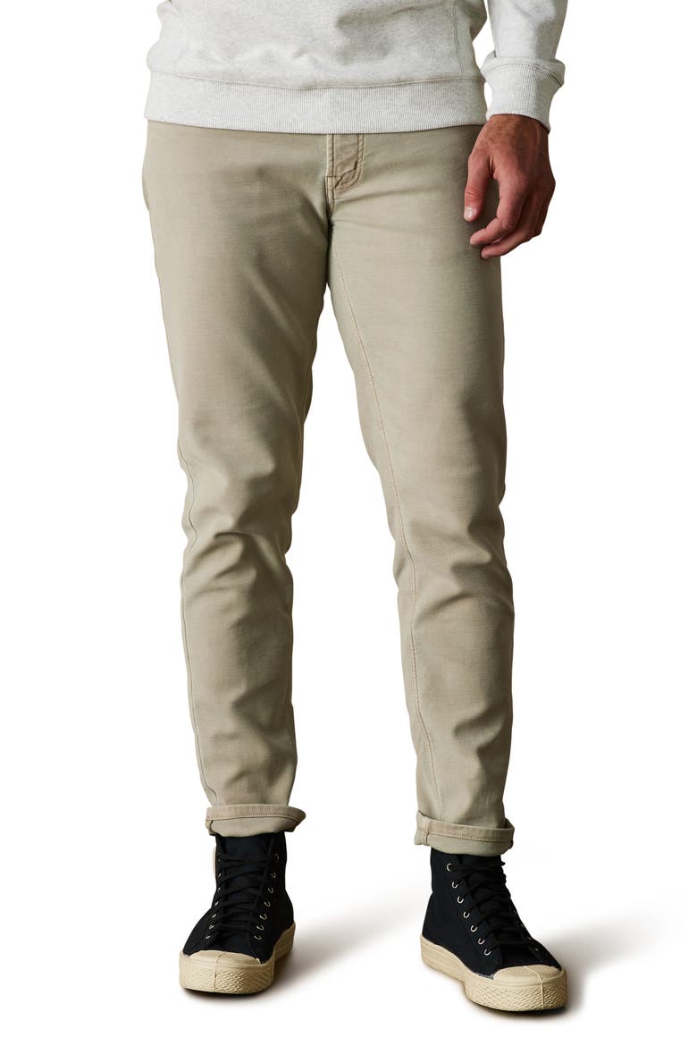 Comfort Terry Five-Pocket Tailored Fit Pants, Main, color, SAND DUNE