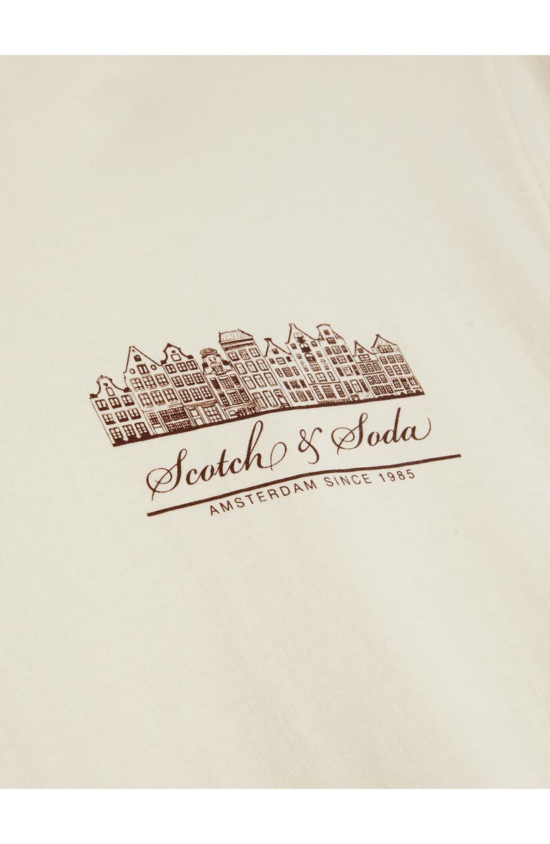 Scotch & Soda Logo Cotton Graphic T-Shirt, Alternate, color, Eggnog