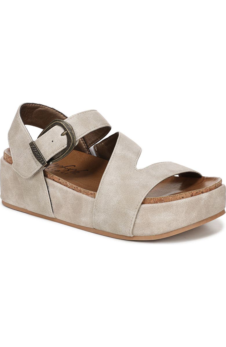 Blowfish Malibu Isabel Platform Sandal, Main, color, Cloud Faux Leather