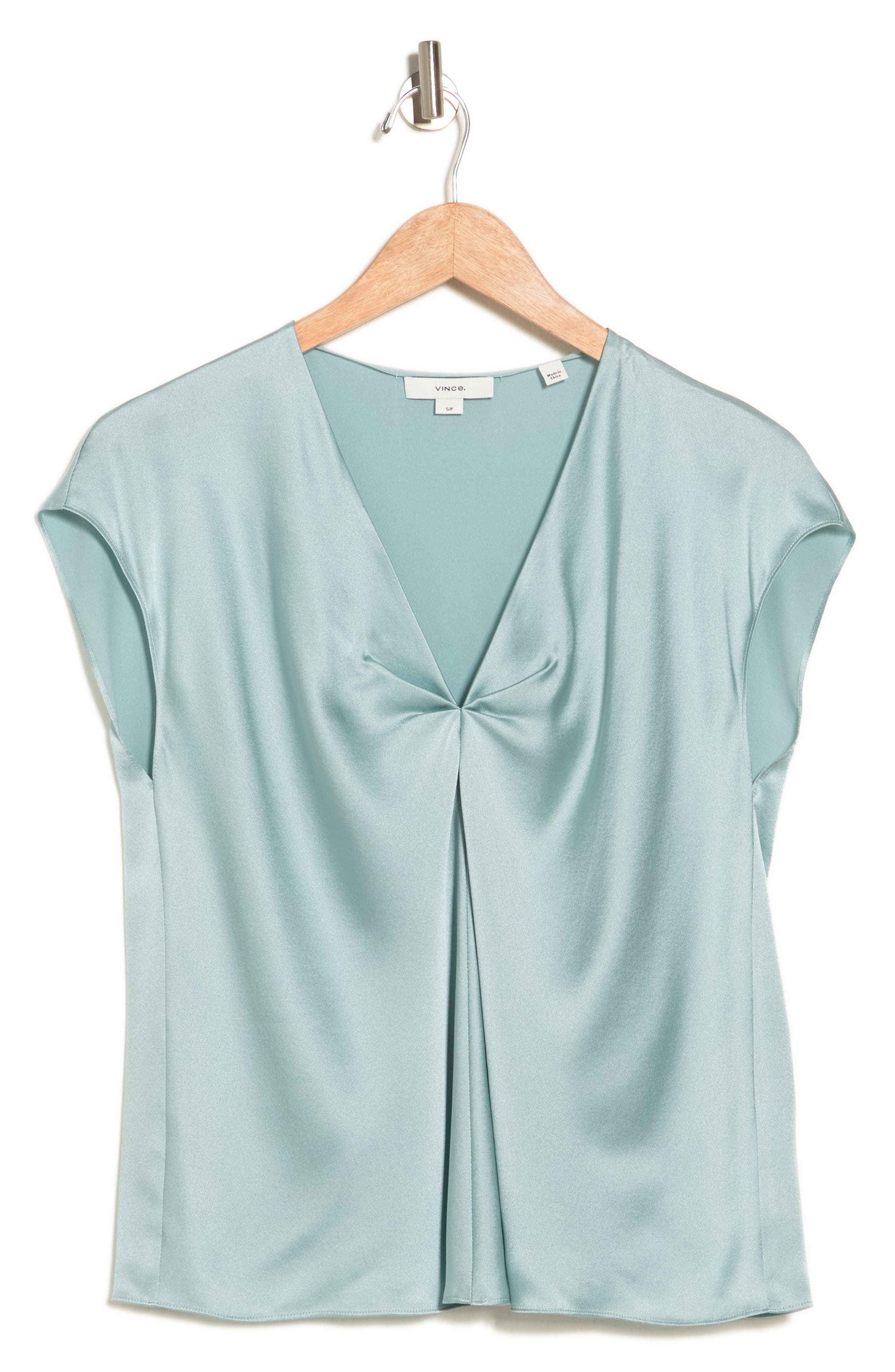 Vince V-Neck Drape Blouse (Women) | Nordstromrack