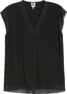 Anne Klein Mixed Media Shell Tank