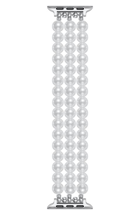 Liz Imitation Pearl Apple Watch® Bracelet Watchband