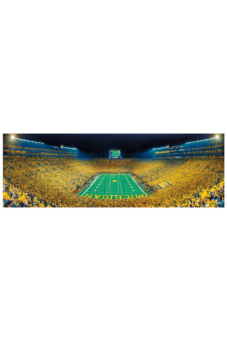 Michigan Wolverines 1000pc Pano Puzzle, Alternate, color, Multicolor