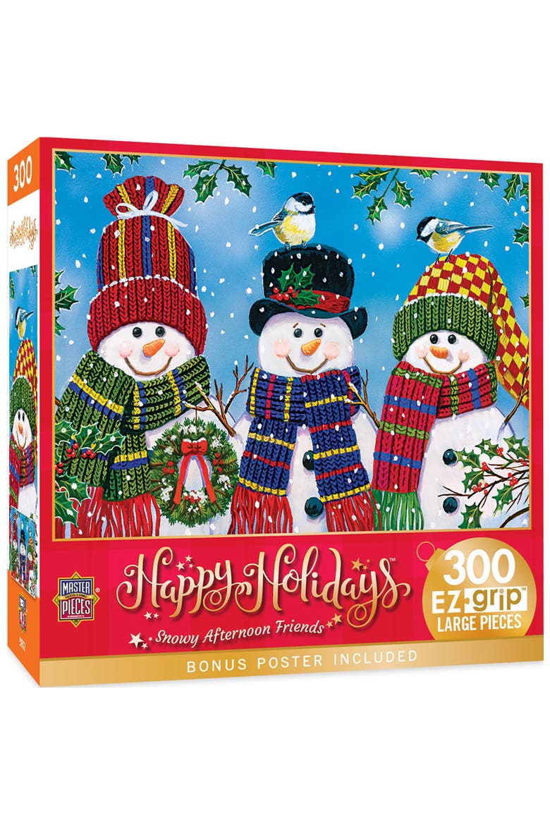Snowy Afternoon Friends 300pc Puzzle, Main, color, Multicolor