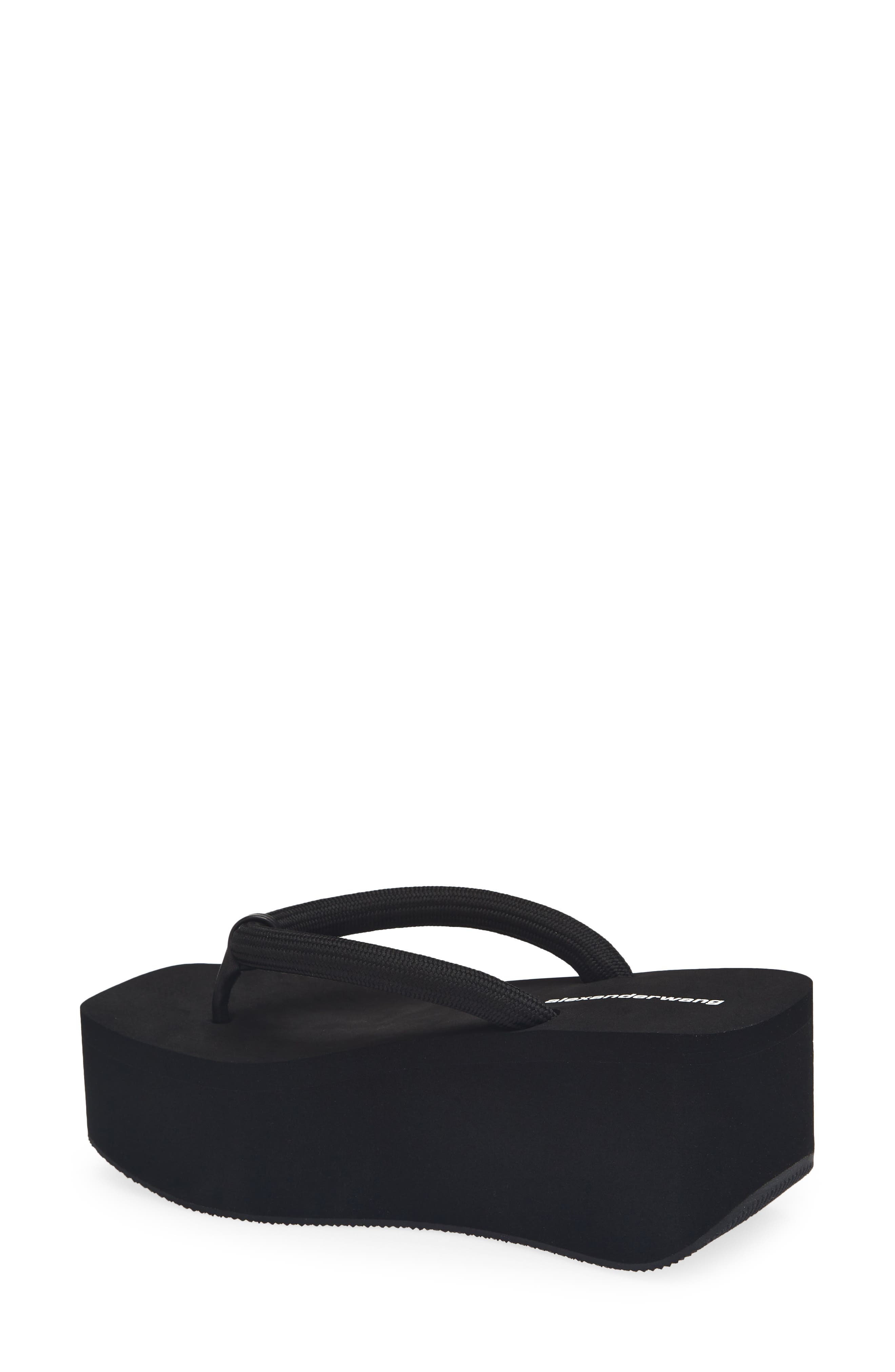 Jenna Platform Flip Flop, Alternate, color, BLACK