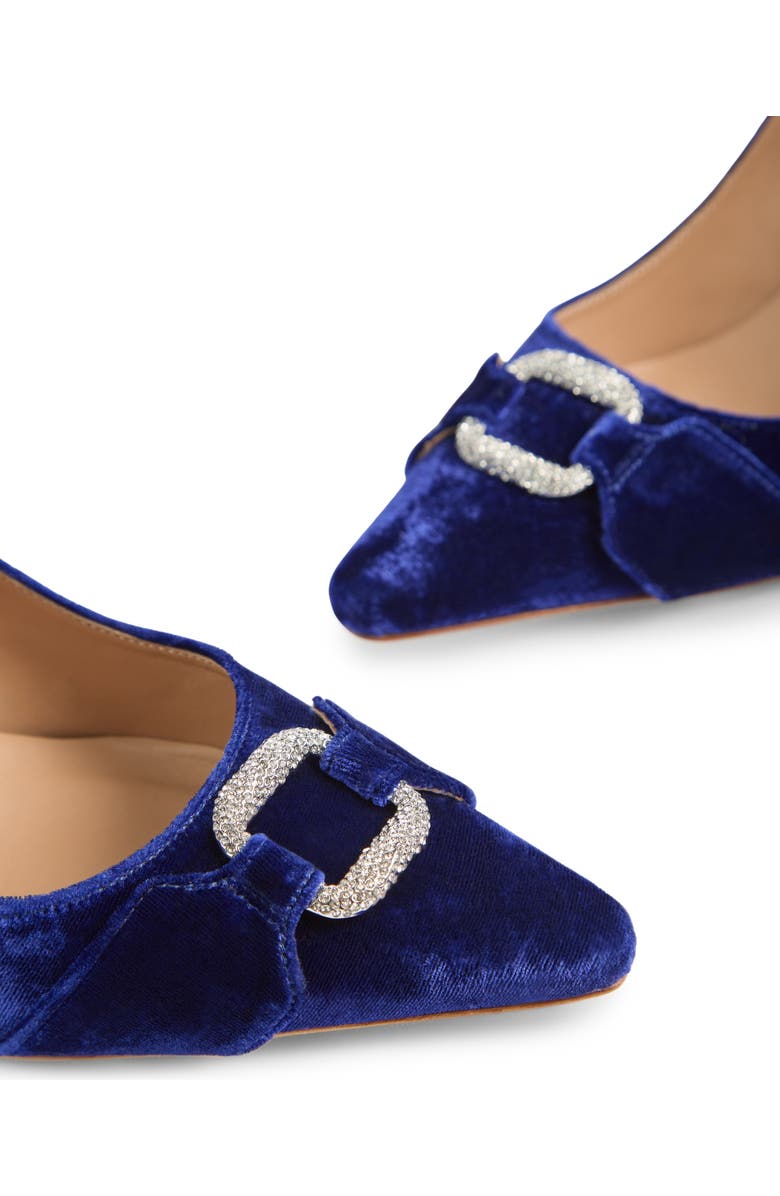 LK Bennett Thelma Crystal Oloid Pointed Toe Pump, Alternate, color, Imperial Blue