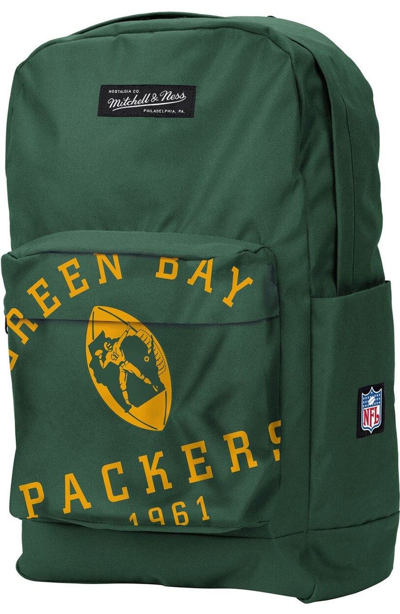Mitchell & Ness Green Bay Packers Backpack, Main, color,