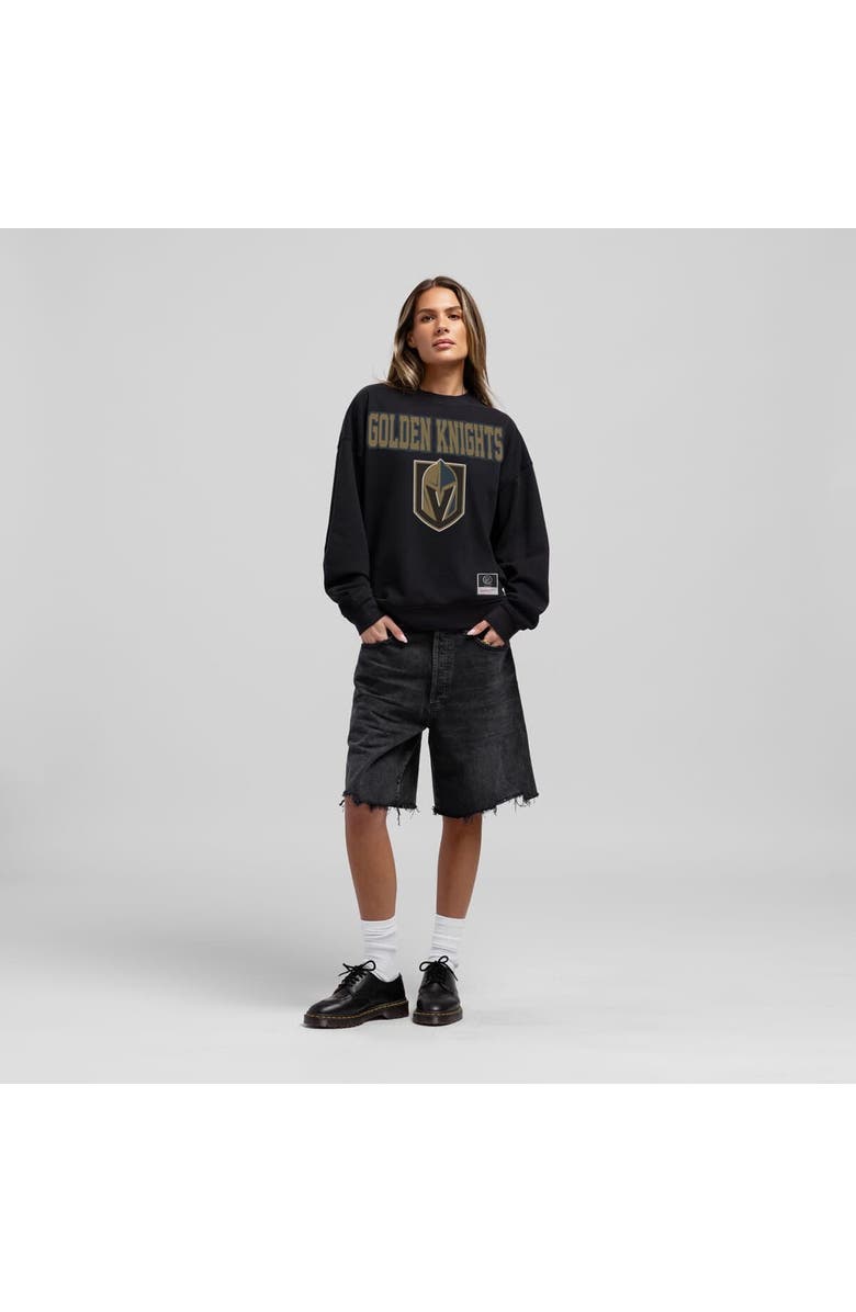 Mitchell & Ness Women's Mitchell & Ness Black Vegas Golden Knights Core Oversized Sweatshirt, Main, color, Black