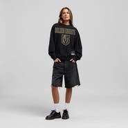 Mitchell & Ness Women's Mitchell & Ness Black Vegas Golden Knights Core Oversized Sweatshirt