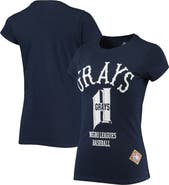 STITCHES Women's Stitches Navy Homestead Grays Negro League Logo T-Shirt
