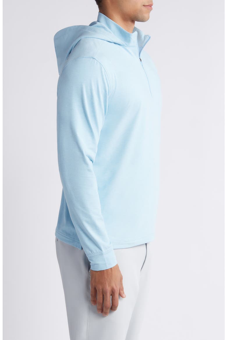 Slaton Quarter Zip Performance Hoodie, Alternate, color, PERMAFROST
