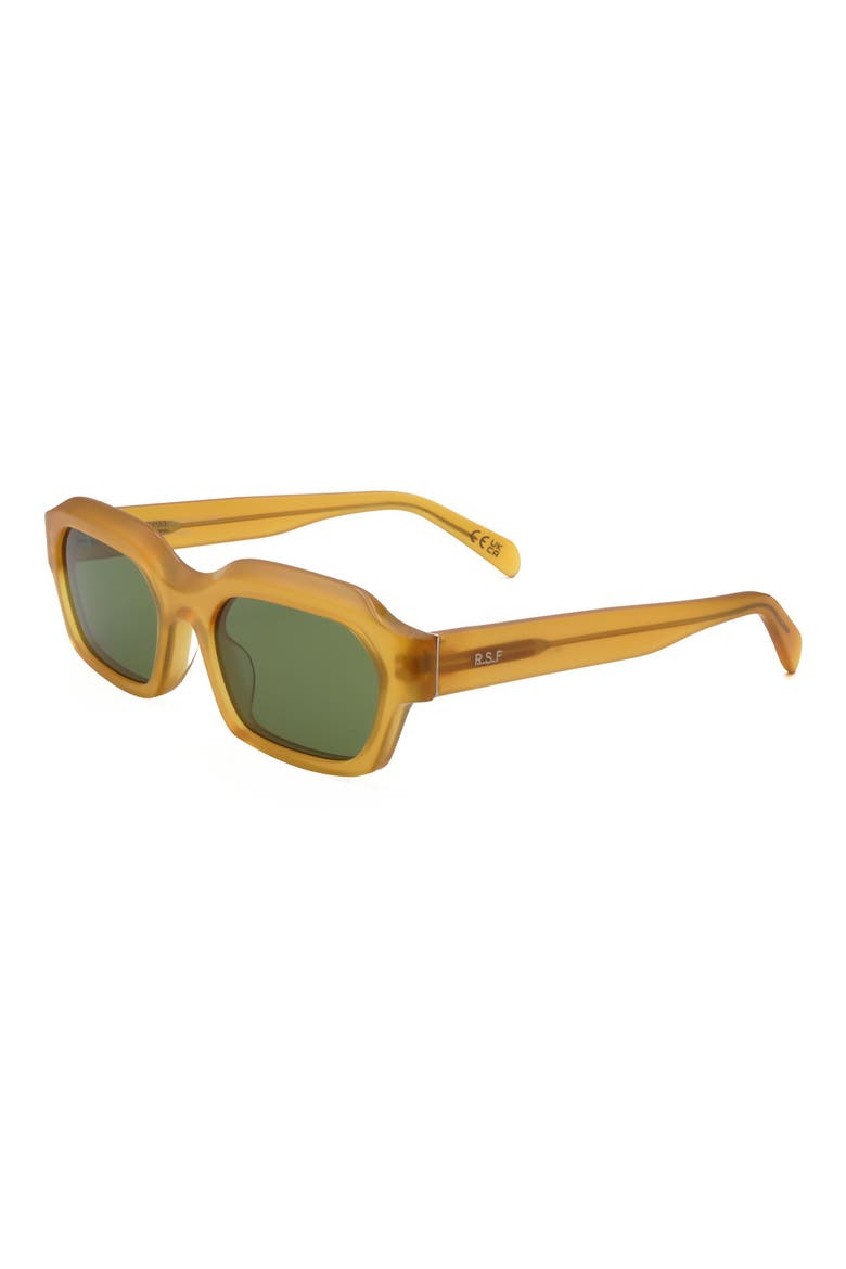 56mm Sqaure Sunglasses, Alternate, color, YELLOW