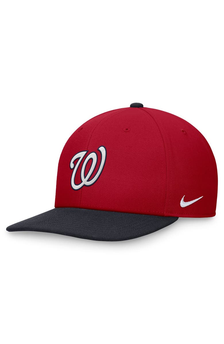 Nike Men's Nike Red/Navy Washington Nationals Two-Tone Snapback Hat, Main, color, Red