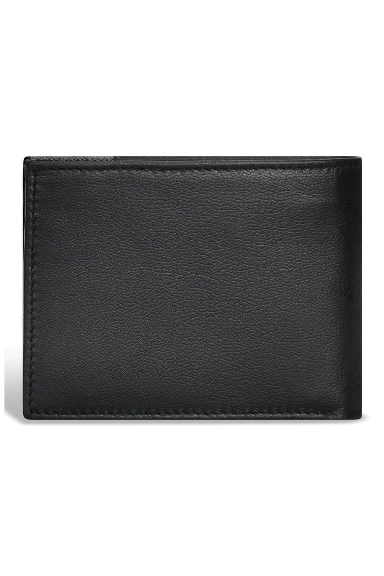 Iconic ID Flap Leather Bifold Wallet, Alternate, color, BLACK/ BLACK